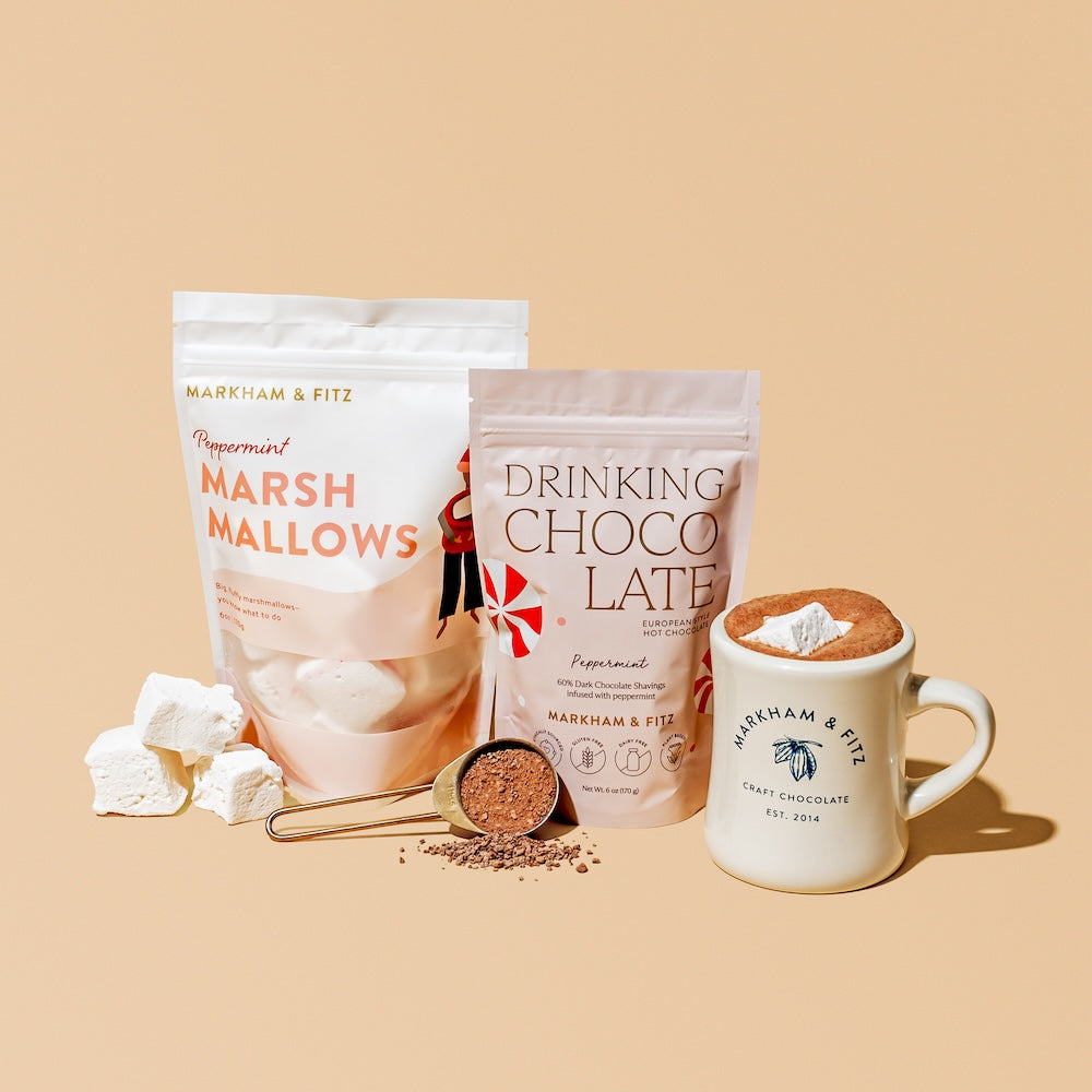 Peppermint Drinking Chocolate / Vanilla Bean Marshmallows / No Mug