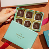 Chocolate Covered Sea Salt Caramels, 6pc